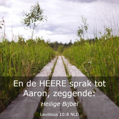Picture 03 - Leviticus 10:8 NLD - En de HEERE sprak tot Aaron, - Bible Verse Picture