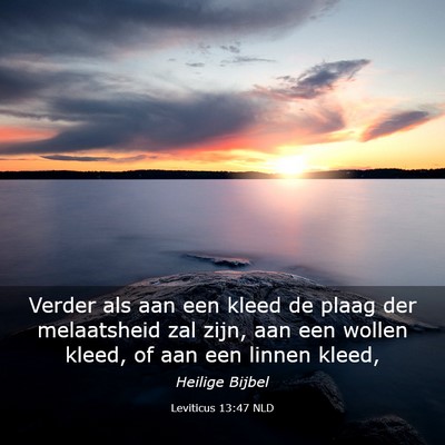 Picture 03 - Leviticus 13:47 NLD - Verder als aan een kleed de plaag der melaatsheid - Bible Verse Picture
