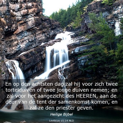 Picture 03 - Leviticus 15:14 NLD - En op den achtsten dag zal hij voor zich twee - Bible Verse Picture