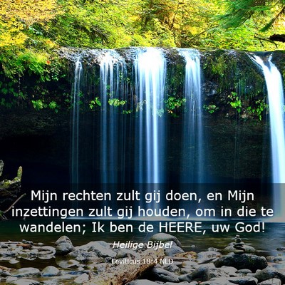 Picture 03 - Leviticus 18:4 NLD - Mijn rechten zult gij doen, en Mijn inzettingen - Bible Verse Picture