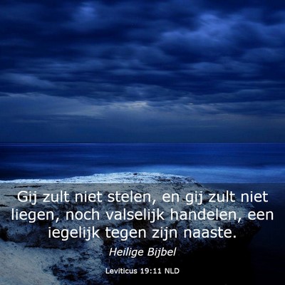 Picture 03 - Leviticus 19:11 NLD - Gij zult niet stelen, en gij zult niet liegen, - Bible Verse Picture
