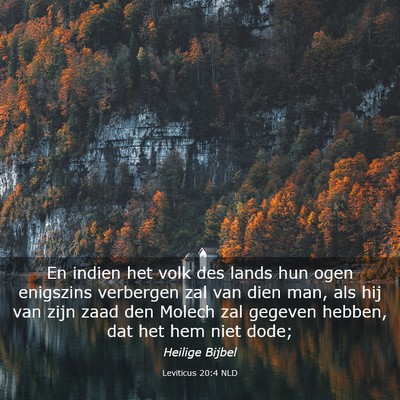 Picture 03 - Leviticus 20:4 NLD - En indien het volk des lands hun ogen enigszins - Bible Verse Picture