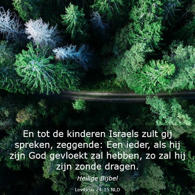 Picture 03 - Leviticus 24:15 NLD - En tot de kinderen Israels zult gij spreken, - Bible Verse Picture