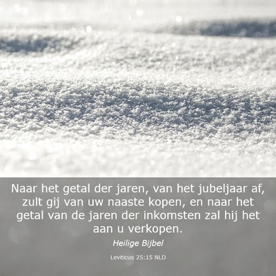 Picture 03 - Leviticus 25:15 NLD - Naar het getal der jaren, van het jubeljaar af, - Bible Verse Picture