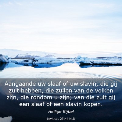 Picture 03 - Leviticus 25:44 NLD - Aangaande uw slaaf of uw slavin, die gij zult - Bible Verse Picture