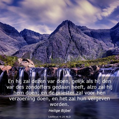 Picture 03 - Leviticus 4:20 NLD - En hij zal dezen var doen, gelijk als hij den var - Bible Verse Picture