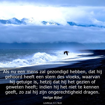 Picture 03 - Leviticus 5:1 NLD - Als nu een mens zal gezondigd hebben, dat hij - Bible Verse Picture