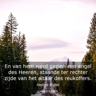 Picture 03 - Lukas 1:11 NLD - En van hem werd gezien een engel des Heeren, - Bible Verse Picture