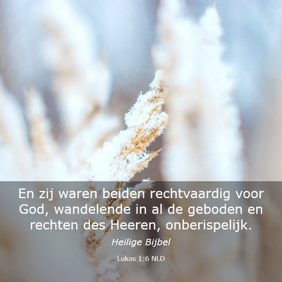Picture 03 - Lukas 1:6 NLD - En zij waren beiden rechtvaardig voor God, - Bible Verse Picture