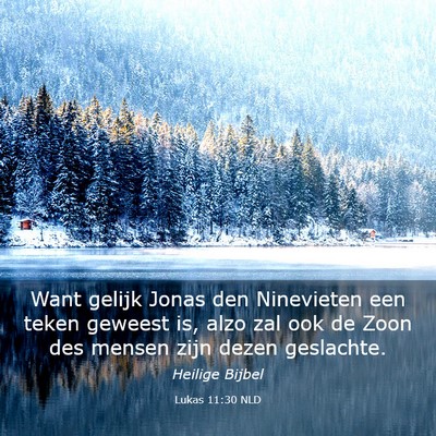 Picture 03 - Lukas 11:30 NLD - Want gelijk Jonas den Ninevieten een teken - Bible Verse Picture