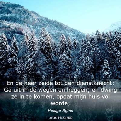Picture 03 - Lukas 14:23 NLD - En de heer zeide tot den dienstknecht: Ga uit in - Bible Verse Picture