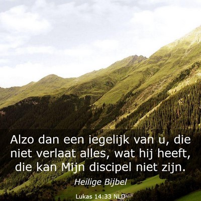 Picture 03 - Lukas 14:33 NLD - Alzo dan een iegelijk van u, die niet verlaat - Bible Verse Picture
