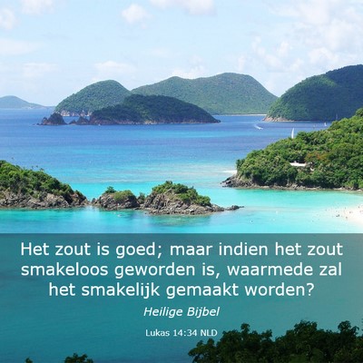 Picture 03 - Lukas 14:34 NLD - Het zout is goed; maar indien het zout smakeloos - Bible Verse Picture