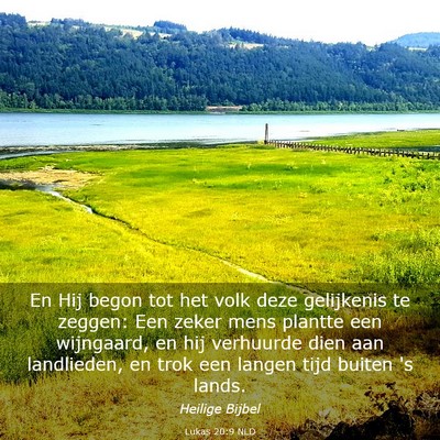 Picture 03 - Lukas 20:9 NLD - En Hij begon tot het volk deze gelijkenis te - Bible Verse Picture