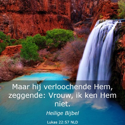 Picture 03 - Lukas 22:57 NLD - Maar hij verloochende Hem, zeggende: Vrouw, ik - Bible Verse Picture