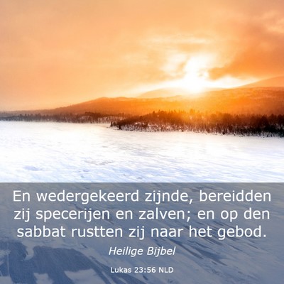 Picture 03 - Lukas 23:56 NLD - En wedergekeerd zijnde, bereidden zij specerijen - Bible Verse Picture