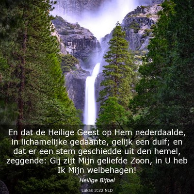 Picture 03 - Lukas 3:22 NLD - En dat de Heilige Geest op Hem nederdaalde, in - Bible Verse Picture