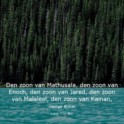 Picture 03 - Lukas 3:37 NLD - Den zoon van Mathusala, den zoon van Enoch, den - Bible Verse Picture