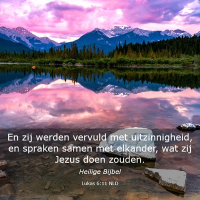 Picture 03 - Lukas 6:11 NLD - En zij werden vervuld met uitzinnigheid, en - Bible Verse Picture