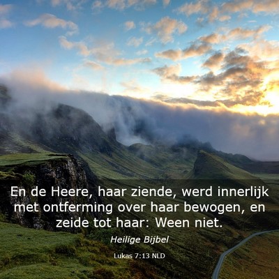 Picture 03 - Lukas 7:13 NLD - En de Heere, haar ziende, werd innerlijk met - Bible Verse Picture
