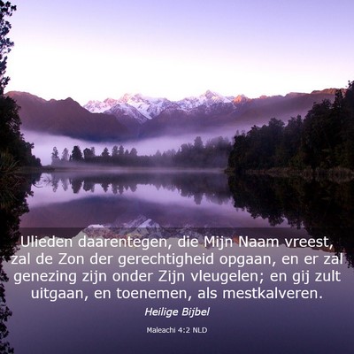 Picture 03 - Maleachi 4:2 NLD - Ulieden daarentegen, die Mijn Naam vreest, zal de - Bible Verse Picture