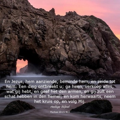 Picture 03 - Markus 10:21 NLD - En Jezus, hem aanziende, beminde hem, en zeide - Bible Verse Picture