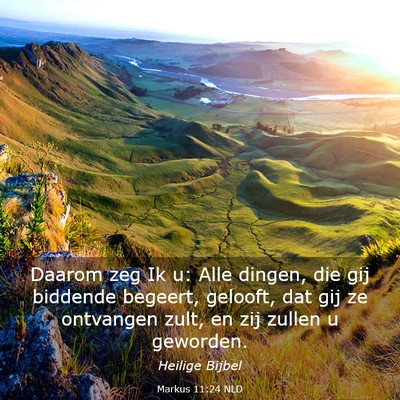 Picture 03 - Markus 11:24 NLD - Daarom zeg Ik u: Alle dingen, die gij biddende - Bible Verse Picture