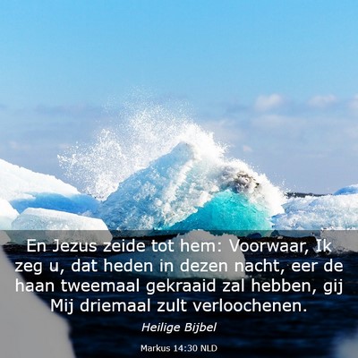 Picture 03 - Markus 14:30 NLD - En Jezus zeide tot hem: Voorwaar, Ik zeg u, dat - Bible Verse Picture