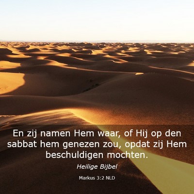 Picture 03 - Markus 3:2 NLD - En zij namen Hem waar, of Hij op den sabbat hem - Bible Verse Picture