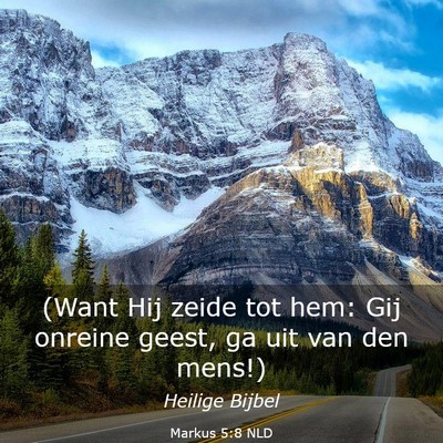 Picture 03 - Markus 5:8 NLD - (Want Hij zeide tot hem: Gij onreine geest, ga - Bible Verse Picture