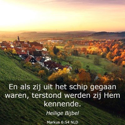Picture 03 - Markus 6:54 NLD - En als zij uit het schip gegaan waren, terstond - Bible Verse Picture