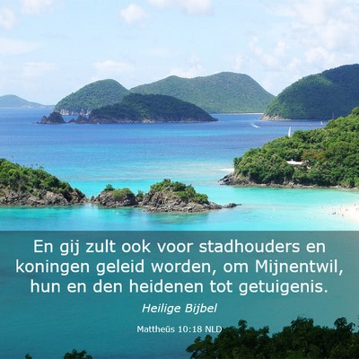 Picture 03 - Mattheüs 10:18 NLD - En gij zult ook voor stadhouders en koningen - Bible Verse Picture