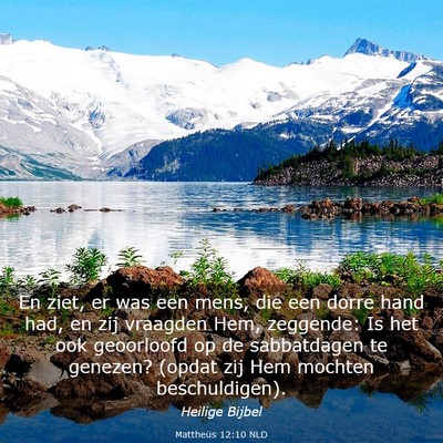 Picture 03 - Mattheüs 12:10 NLD - En ziet, er was een mens, die een dorre hand had, - Bible Verse Picture