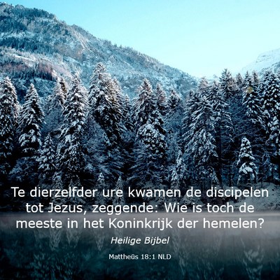 Picture 03 - Mattheüs 18:1 NLD - Te dierzelfder ure kwamen de discipelen tot - Bible Verse Picture
