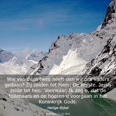 Picture 03 - Mattheüs 21:31 NLD - Wie van deze twee heeft den wil des vaders - Bible Verse Picture