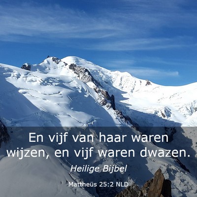 Picture 03 - Mattheüs 25:2 NLD - En vijf van haar waren wijzen, en vijf waren - Bible Verse Picture