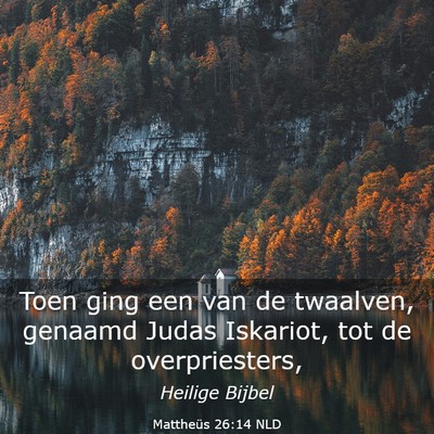 Picture 03 - Mattheüs 26:14 NLD - Toen ging een van de twaalven, genaamd Judas - Bible Verse Picture