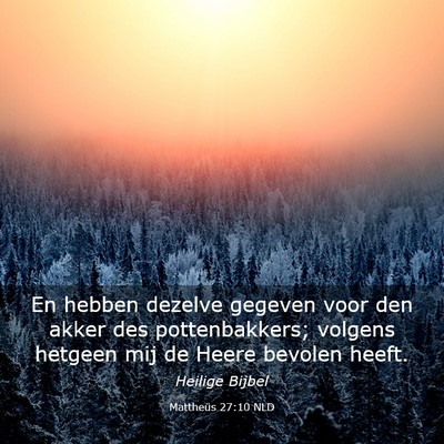 Picture 03 - Mattheüs 27:10 NLD - En hebben dezelve gegeven voor den akker des - Bible Verse Picture