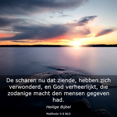 Picture 03 - Mattheüs 9:8 NLD - De scharen nu dat ziende, hebben zich verwonderd, - Bible Verse Picture