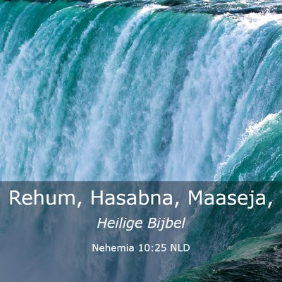 Picture 03 - Nehemia 10:25 NLD - Rehum, Hasabna, - Bible Verse Picture