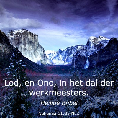 Picture 03 - Nehemia 11:35 NLD - Lod, en Ono, in het dal der - Bible Verse Picture
