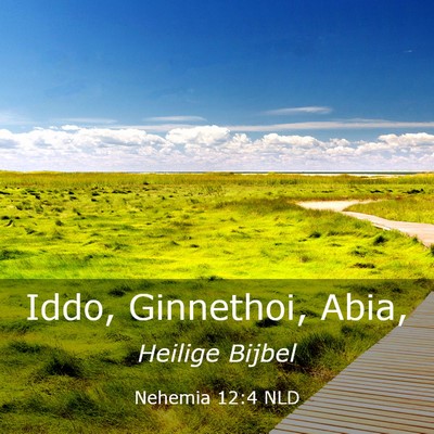 Picture 03 - Nehemia 12:4 NLD - Iddo, Ginnethoi, - Bible Verse Picture