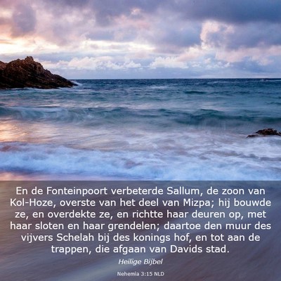 Picture 03 - Nehemia 3:15 NLD - En de Fonteinpoort verbeterde Sallum, de zoon van - Bible Verse Picture