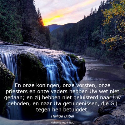 Picture 03 - Nehemia 9:34 NLD - En onze koningen, onze vorsten, onze priesters en - Bible Verse Picture
