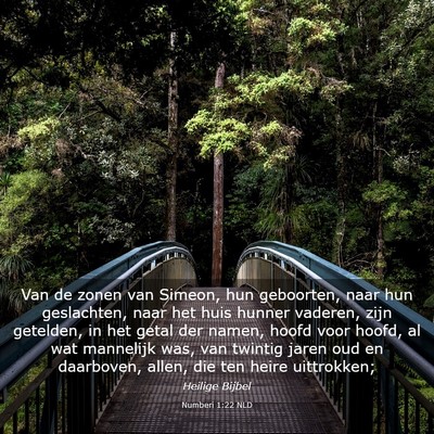Picture 03 - Numberi 1:22 NLD - Van de zonen van Simeon, hun geboorten, naar hun - Bible Verse Picture