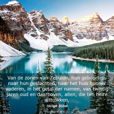 Picture 03 - Numberi 1:30 NLD - Van de zonen van Zebulon, hun geboorten, naar hun - Bible Verse Picture