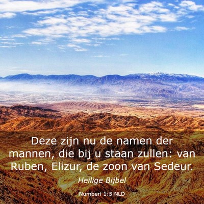 Picture 03 - Numberi 1:5 NLD - Deze zijn nu de namen der mannen, die bij u staan - Bible Verse Picture