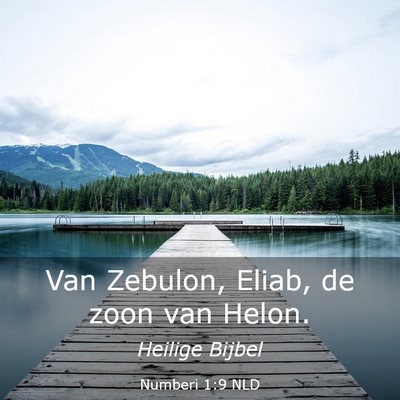 Picture 03 - Numberi 1:9 NLD - Van Zebulon, Eliab, de zoon van - Bible Verse Picture