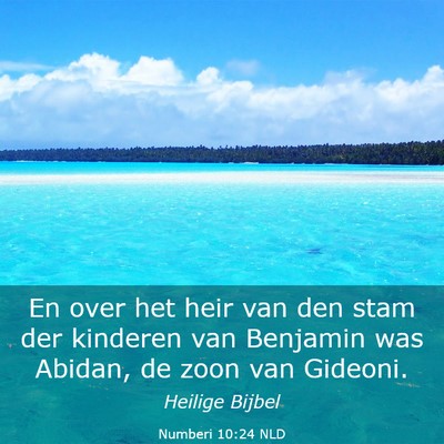 Picture 03 - Numberi 10:24 NLD - En over het heir van den stam der kinderen van - Bible Verse Picture