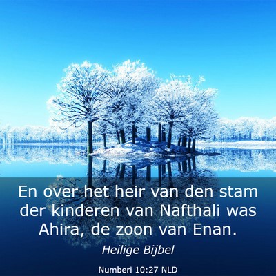 Picture 03 - Numberi 10:27 NLD - En over het heir van den stam der kinderen van - Bible Verse Picture